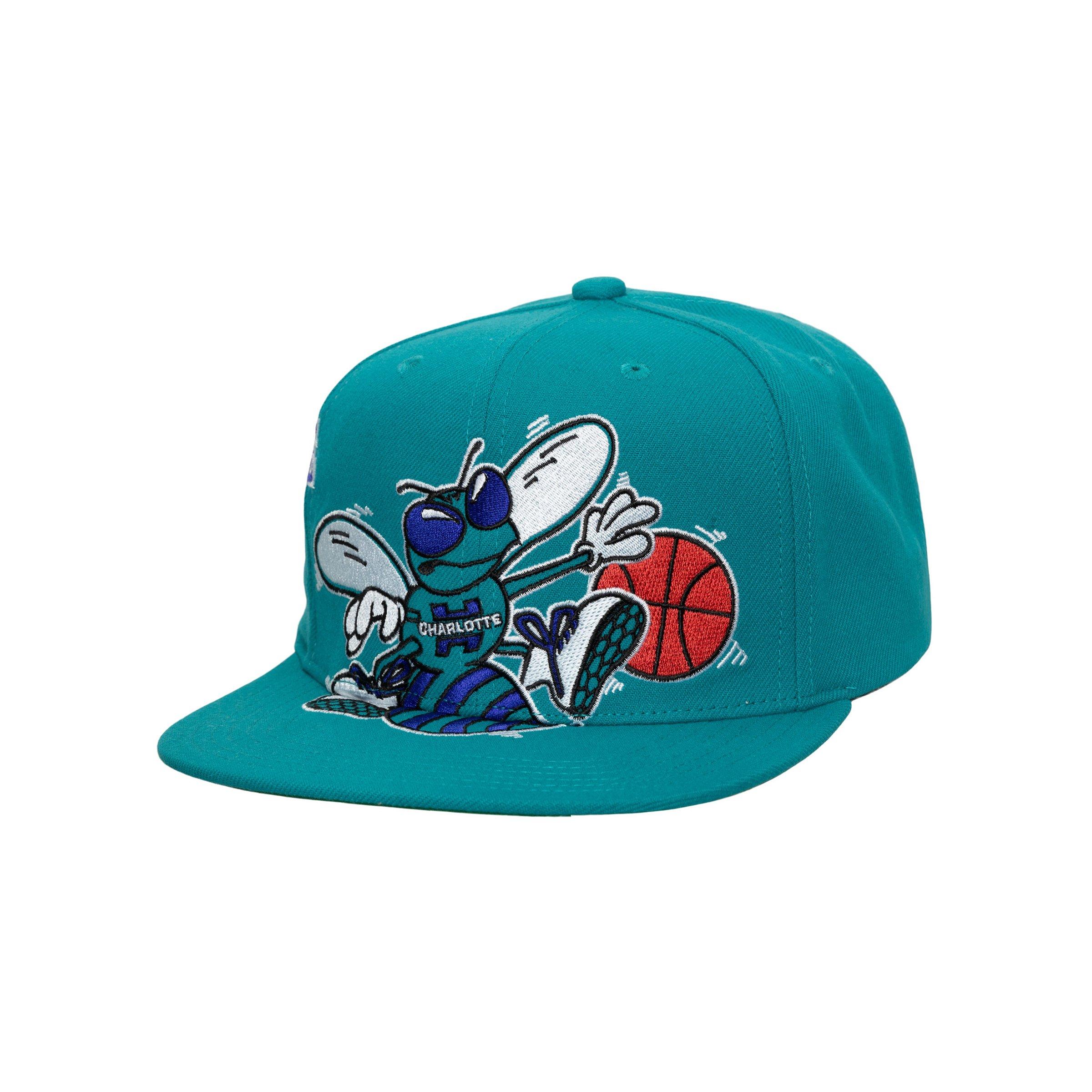 Mitchell & Ness Charlotte Hornets Big Time Pro Snapback-Blue